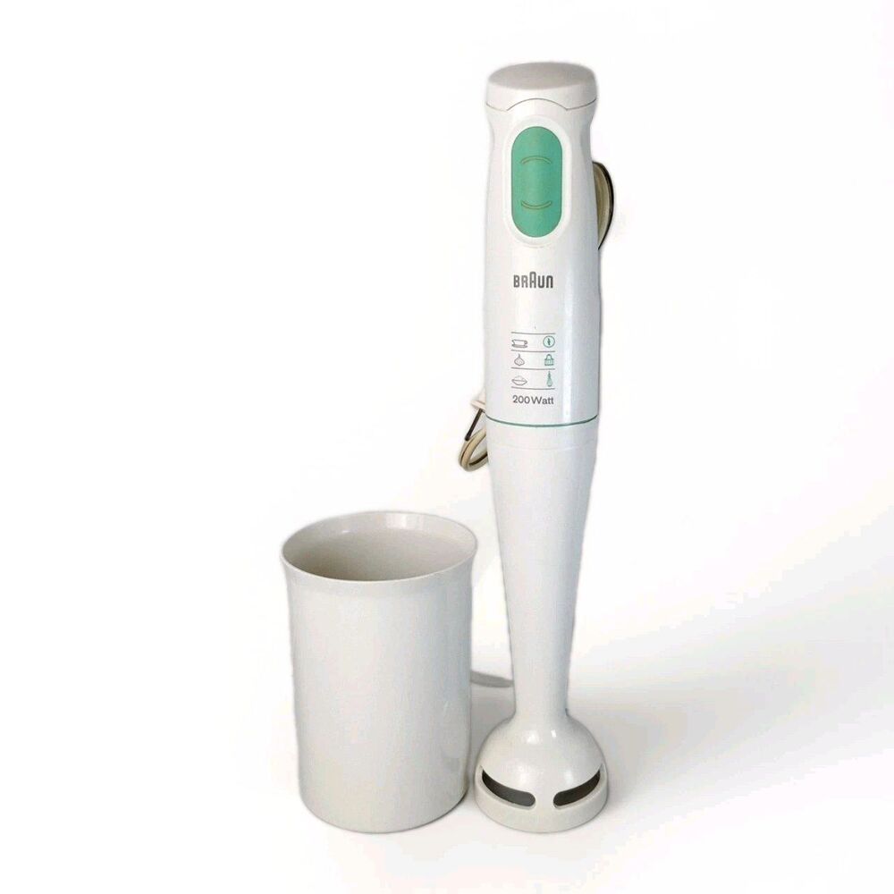 Braun Handheld Stick Immersion Blender Mixer 4185 200 Watt With Cup